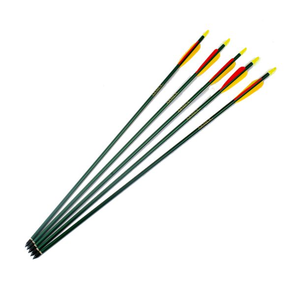 Enfield Sports Limited - 30" Heavy Duty Aluminium Arrows - Green - Pack of 5