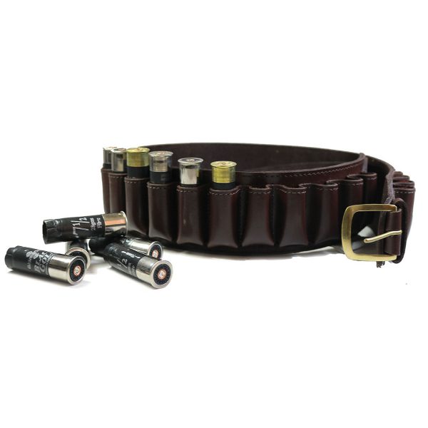 Buckingham Collection 12 Gauge Leather Cartridge Belt