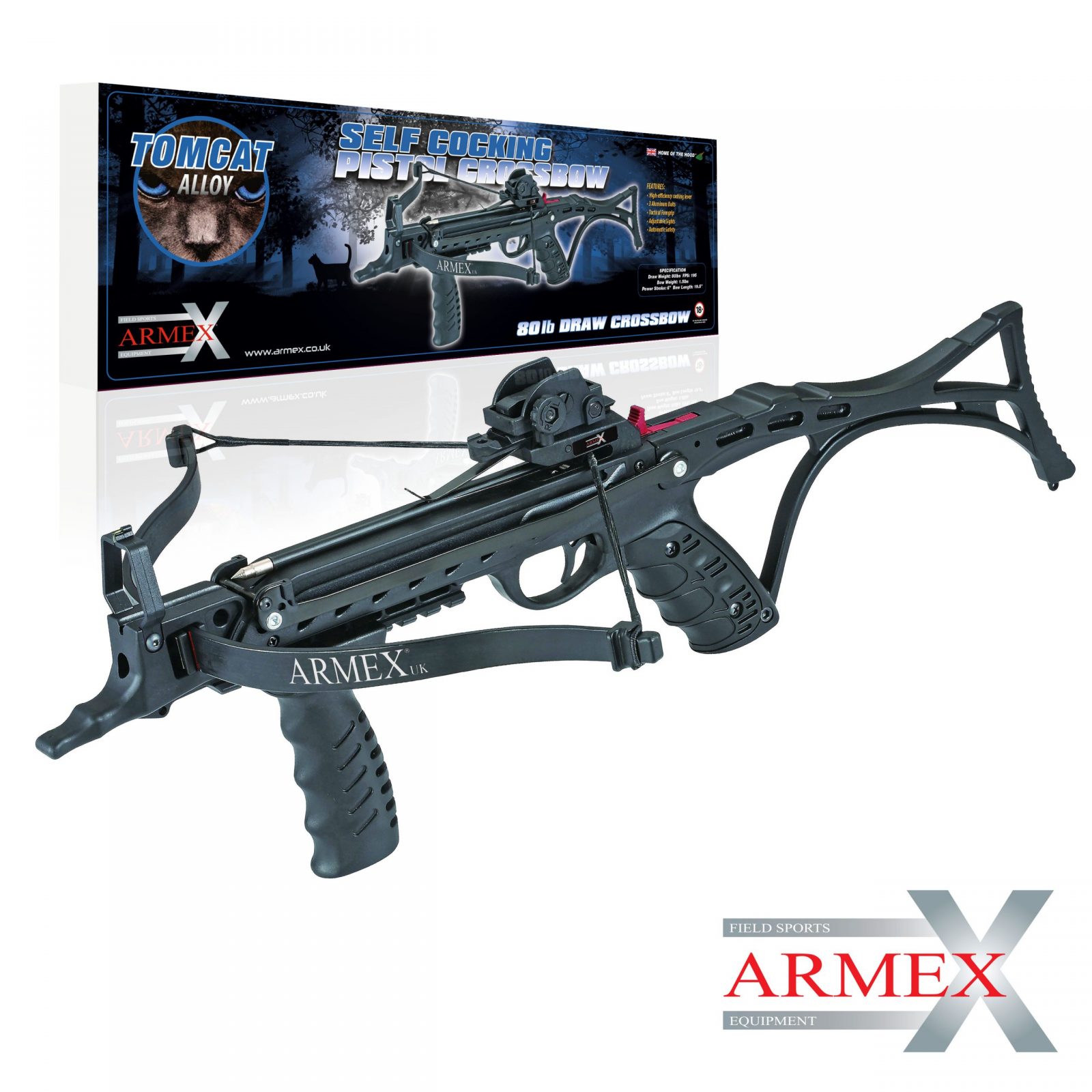Armex Crossbow BOLTS Aluminium black 20" ULTRA HIGH  QUALITY XBOW BOLTS 