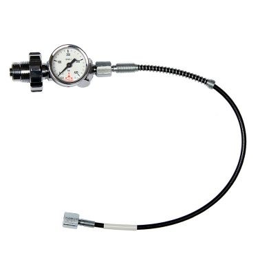 Airgun DIN Charging Hose Lead with Gauge