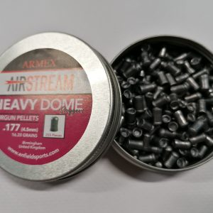 Armex Heavy Dome 4.5mm .177 Lead Pellets 16.20 grains Qty 250 Purple Tin