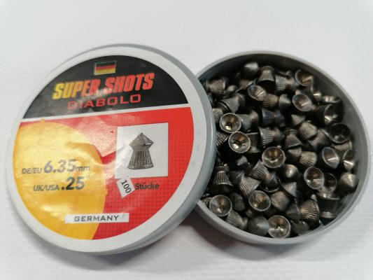Super Shots .25 6.35mm Lead Pellets