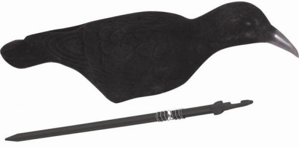 Jack Pyke Flocked Crow Shell Decoy
