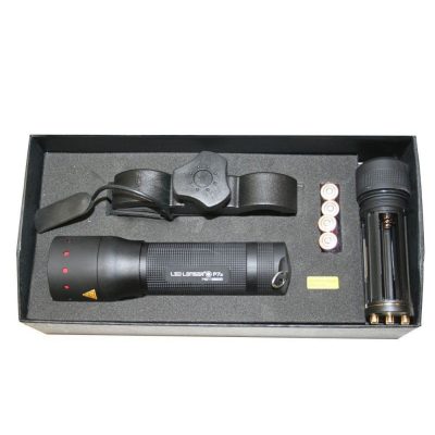 LED Lenser P7 LED Torch with Mounting Kit - Gun Set