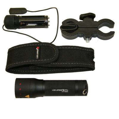 LED Lenser P7 LED Torch with Mounting Kit - Gun Set