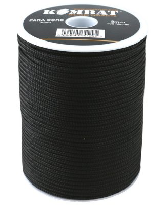 Survival Paracord 100m Reel black