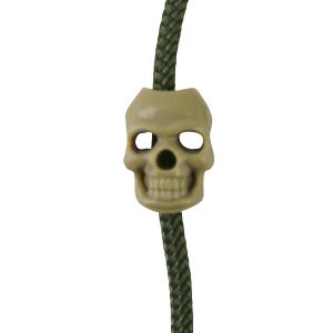 paracord Skull Cord Stoppers Coyote