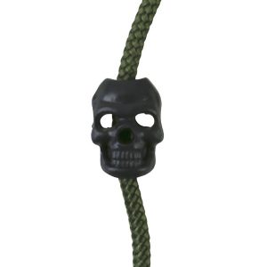 paracord Skull Cord Stoppers - black