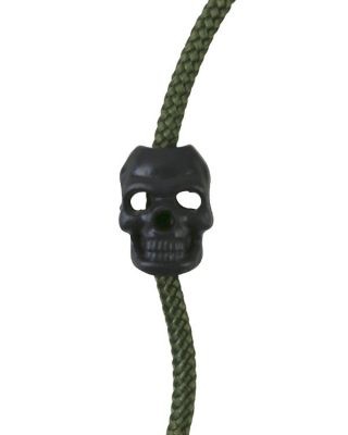 paracord Skull Cord Stoppers - black