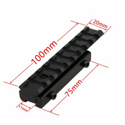 Dovetail to Weaver Picatinny Adapter Snap In Rail Adapter 11mm to 21mm Adapter 