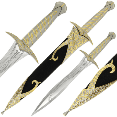 Movie Style Knife Sting - Fixed Blade Dagger with Sheath (914)