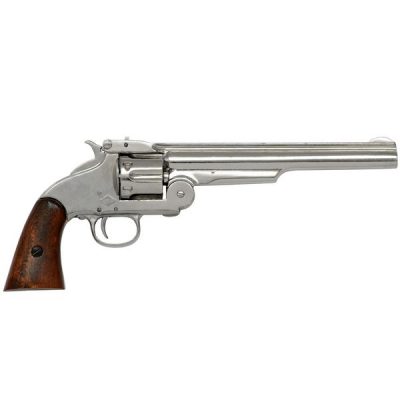 1869 Smith & Wesson 6 Shot Revolver In Nickel Finish