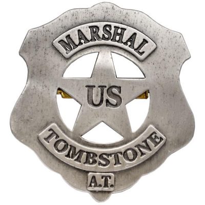 US MARSHAL TOMBSTONE BADGE G105