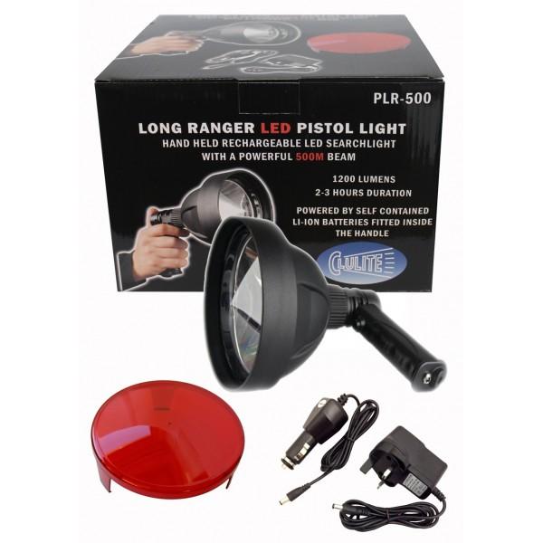 Clulite PLR-500 LONG RANGER LED PISTOL LIGHT Lamp Lamping Foxes Rabbits