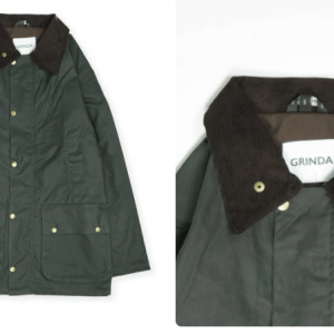 Green wax cotton jacket