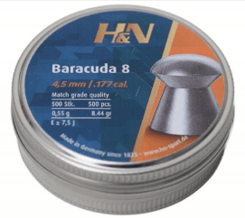 H&N Baracuda 8 .177 pellets